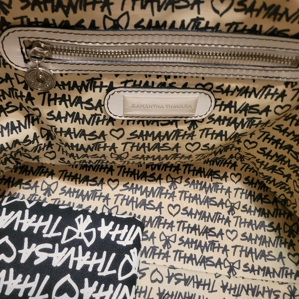 Samantha Thavasa Canvas Graffiti Tote EUC Modern Goth‎ Punk